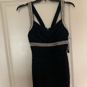 White House black market body con dress